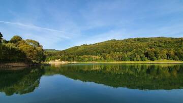 Фото номера Дом с 2 спальнями Дома для отпуска Cabana Lac Paltinu si Padure Valea Doftanei г. Teşila 13