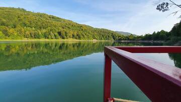 Фото номера Дом с 2 спальнями Дома для отпуска Cabana Lac Paltinu si Padure Valea Doftanei г. Teşila 19